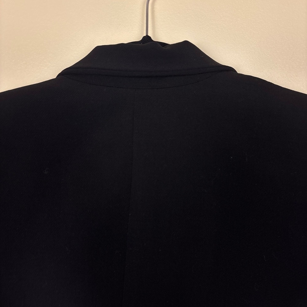 ALICE + OLIVIA Cropped Blazer Black Womens Size 10 Snap Front Office Business - Picture 7 of 9